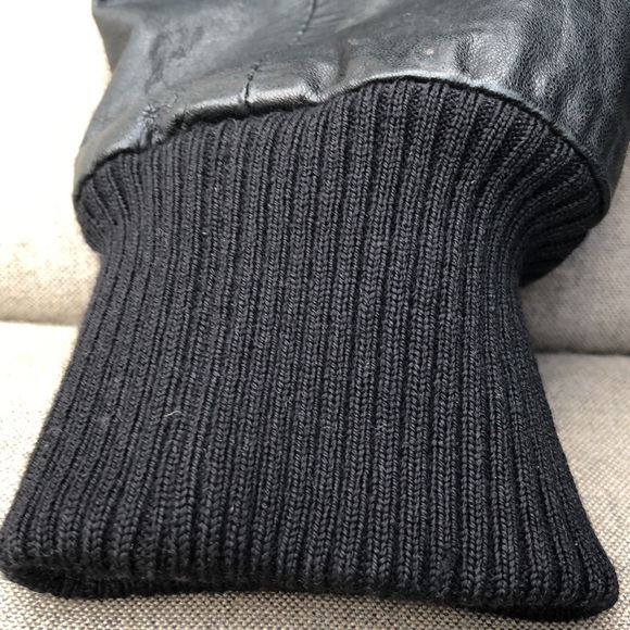 THEORY Italian Leather Bomber Jacket - Picture 14 of 16